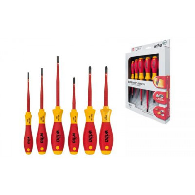 WH-38362 Набор отверток SoftFinish electric slimFix VDE 6 шт. 38362 WIHA