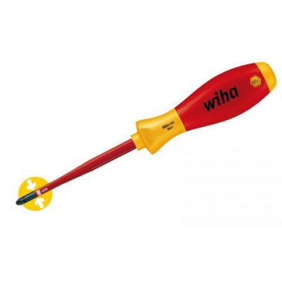 WH-35396 Отвертка SoftFinish electric slimFix Pozidriv PZ2 x 100 мм 35396 WIHA
